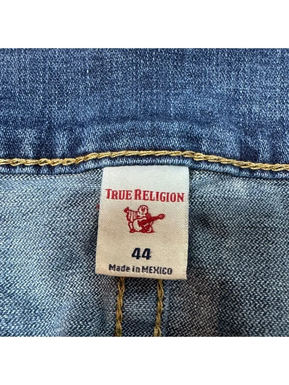 True Religion Rocco Relaxed Skinny Jeans Blue Size 44 No Flap